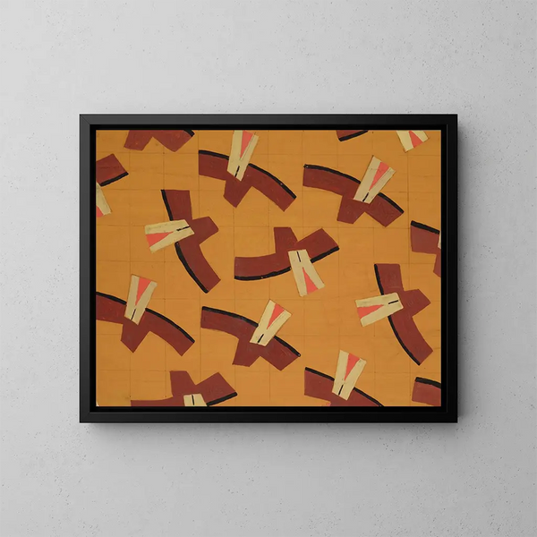 Diseño textil sin título n° III - Frances Hodgkins — cuadro enmarcado en la pared