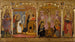 San Juan Bautista Anunciación Crucifixión y Santa Catalina de Alejandría - Francesc Comes — vista de la obra