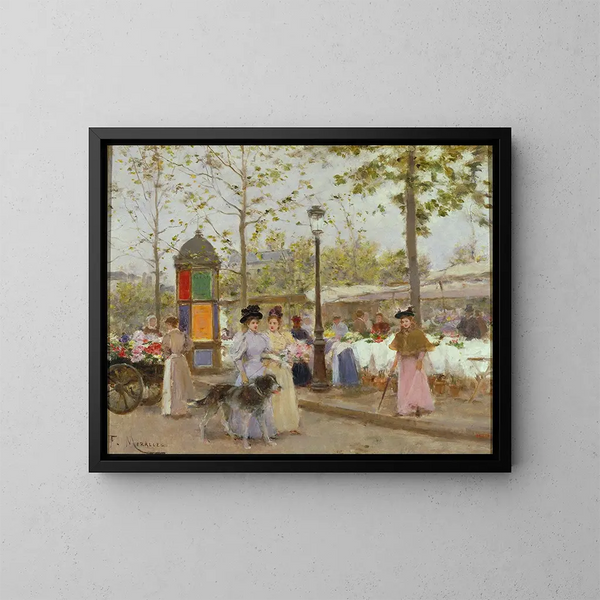 Le Printemps - Francesc Miralles i Galaup — framed artwork on a wall