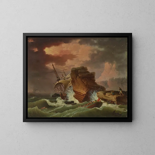 Francesco Fidanza - A shipwreck in a storm.webp