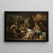 Adoración de los Reyes Magos - Francesco Fontebasso — cuadro enmarcado en la pared