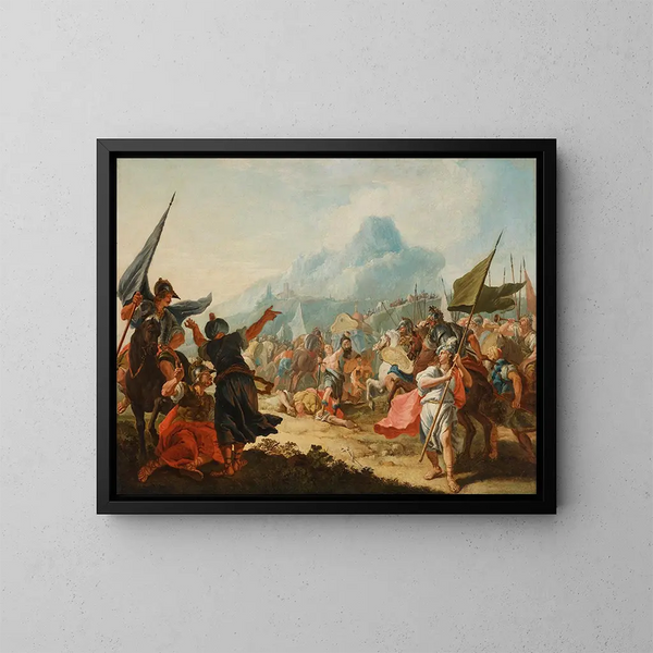 The Triumph of David - Francesco Fontebasso — framed artwork on a wall
