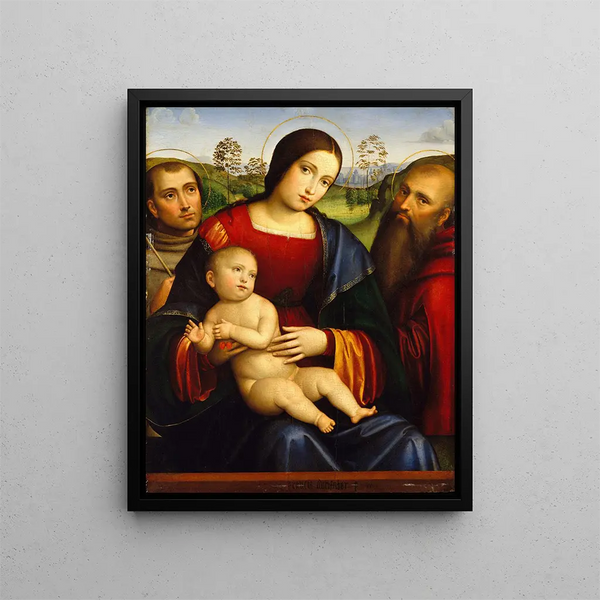 Francesco Francia - Madonna and Child with Saints Francis and Jerome.webp