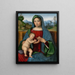 Virgen con el Niño La Madona Gambaro - Francesco Francia — cuadro enmarcado en la pared