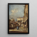 Fantasía arquitectónica con un patio - Francesco Guardi — cuadro enmarcado en la pared