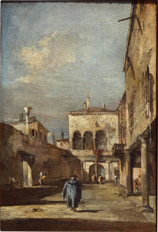 Francesco Guardi - Architectural fantasy with a courtyard.webp