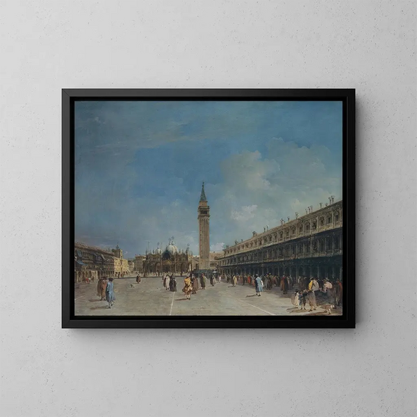 Place Saint-Marc - Francesco Guardi — cuadro enmarcado en la pared