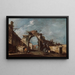 Arcade en ruina - Francesco Guardi — cuadro enmarcado en la pared