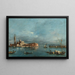 San Giorgio Maggiore with Punta della Giudecca - Francesco Guardi — framed artwork on a wall