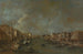 Vista del Gran Canal desde el Puente de Rialto - Francesco Guardi — vista de la obra