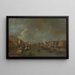 Vista del Gran Canal desde el Puente de Rialto - Francesco Guardi — cuadro enmarcado en la pared