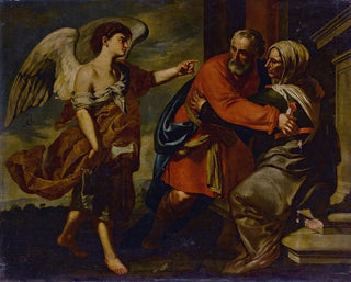 La reunión de Zacarías y Elisabet - Francesco Guarino — vista de la obra