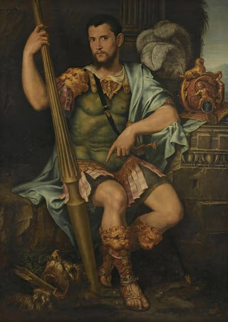 Francesco Primaticcio - Portrait Of A Nobleman Presumed To Be Jean De Dinteville As St George.webp