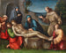 La Lamentación del Cristo con ángeles - Francesco Raibolini — vista de la obra