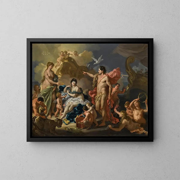 Bacchus et Ariane - Francesco Solimena — framed artwork on a wall