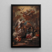 L'Anunciación - Francesco Solimena — cuadro enmarcado en la pared