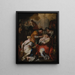 La Nacimiento de la Virgen - Francesco Solimena — cuadro enmarcado en la pared
