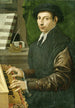Retrato de un hombre tocando el virginal - Francesco Traballesi — vista de la obra