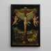 Crucifixión - Francesco Vanni — cuadro enmarcado en la pared