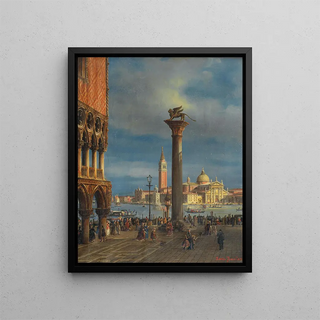 Francesco Zanin - Venice a View of the Piazzetta with the Doges Palace towards San Giorgio Maggiore.webp