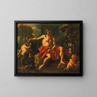 Alegoría de las estaciones - Francesco de Mura — cuadro enmarcado en la pared