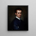 Retrato de un joven - Francesco de Rossi — cuadro enmarcado en la pared