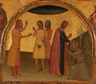 San Juan Evangelista con Acteus y Eugenius - Francescuccio Ghissi — vista de la obra