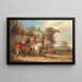 El encuentro en Bachelors Hall - Francis Calcraft Turner — cuadro enmarcado en la pared