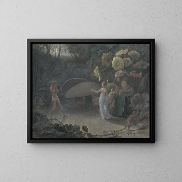 Oberon y Titania - Francis Danby — cuadro enmarcado en la pared