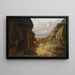 Agar and Ismaël in a distant rocky landscape - Francis Gold — framed artwork on a wall