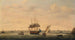 La Frégate Surprise en fondeo frente a Great Yarmouth, Norfolk - Francis Holman — vista de la obra