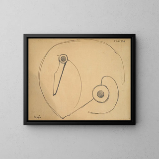 Fatima - Francis Picabia — framed artwork on a wall