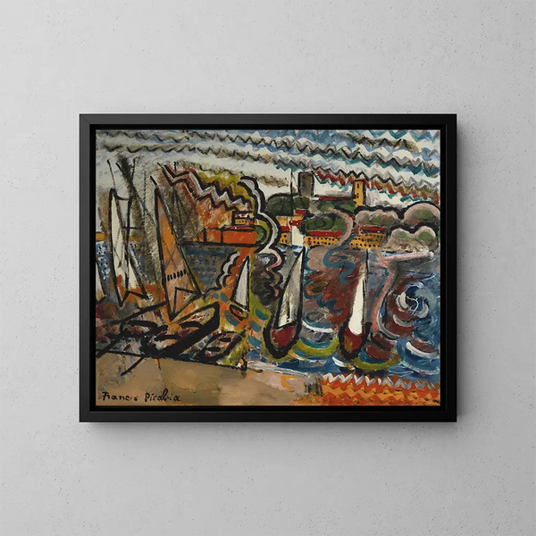 El Puerto - Francis Picabia — cuadro enmarcado en la pared