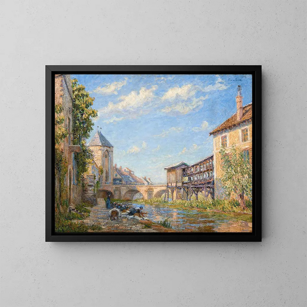 Las lavadoras de Moret - Francis Picabia — cuadro enmarcado en la pared