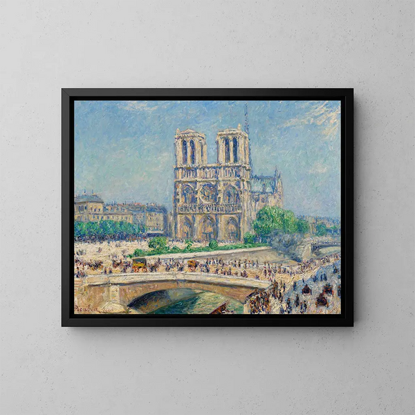 Notre-Dame bajo el efecto del sol - Francis Picabia — cuadro enmarcado en la pared