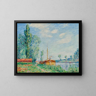 Sin título, Le Loing en Nemours - Francis Picabia — cuadro enmarcado en la pared
