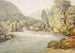 Escena de río con montañas probablemente Lake District - Francis Towne — vista de la obra