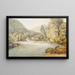 Escena de río con montañas probablemente Lake District - Francis Towne — cuadro enmarcado en la pared