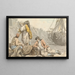 Pescadores con cestas y redes - Francis Wheatley — cuadro enmarcado en la pared