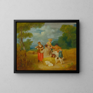 Midi - Francis Wheatley — cuadro enmarcado en la pared