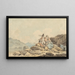 Soldados y campesinas - Francis Wheatley — cuadro enmarcado en la pared
