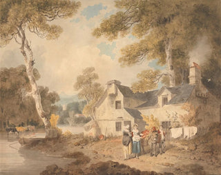 Potier en voyage devant un cottage - Francis Wheatley — artwork view