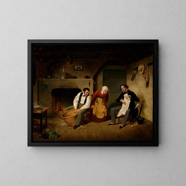 El Especulador - Francis William Edmonds — cuadro enmarcado en la pared
