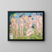 Mujeres desnudas bailando en círculo - Francisco Iturrino — cuadro enmarcado en la pared