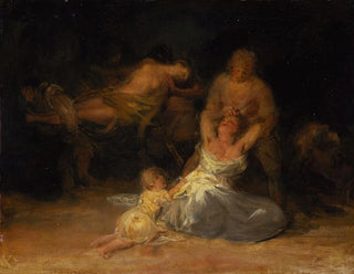 Acto de violencia contra dos mujeres - Francisco de Goya — vista de la obra