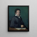Retrato del poeta Moratín - Francisco de Goya — cuadro enmarcado en la pared