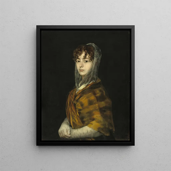 Mme Sabasa García - Francisco de Goya — cuadro enmarcado en la pared