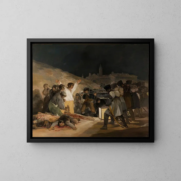 The Third of May 1808 - Francisco de Goya — framed artwork on a wall