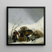 Escena de invierno - Francisco de Goya — cuadro enmarcado en la pared