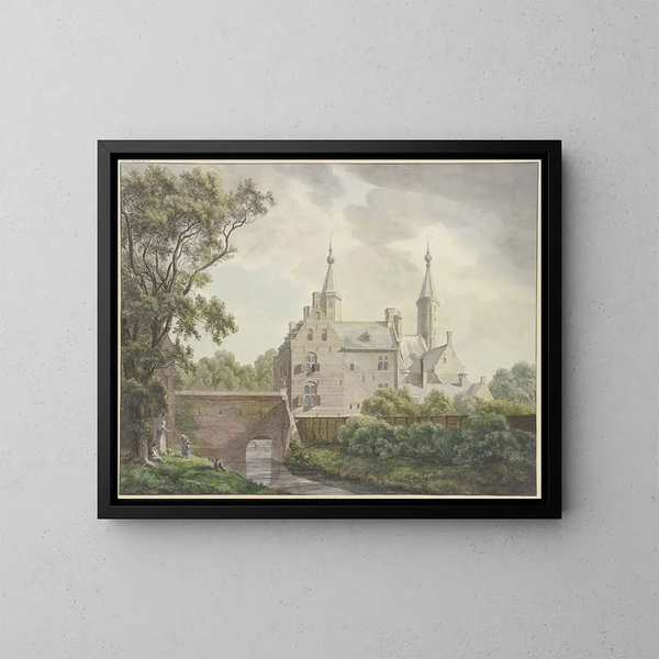 El castillo de Heemstede - Franciscus Andreas Milatz — cuadro enmarcado en la pared